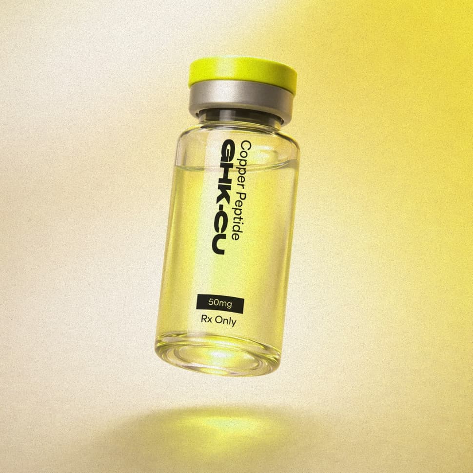 GHK-Cu copper peptide injection vial