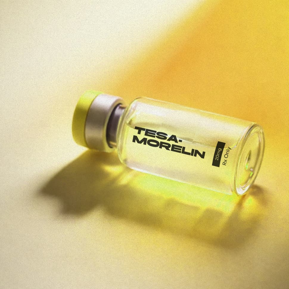 Tesamorelin injection vial